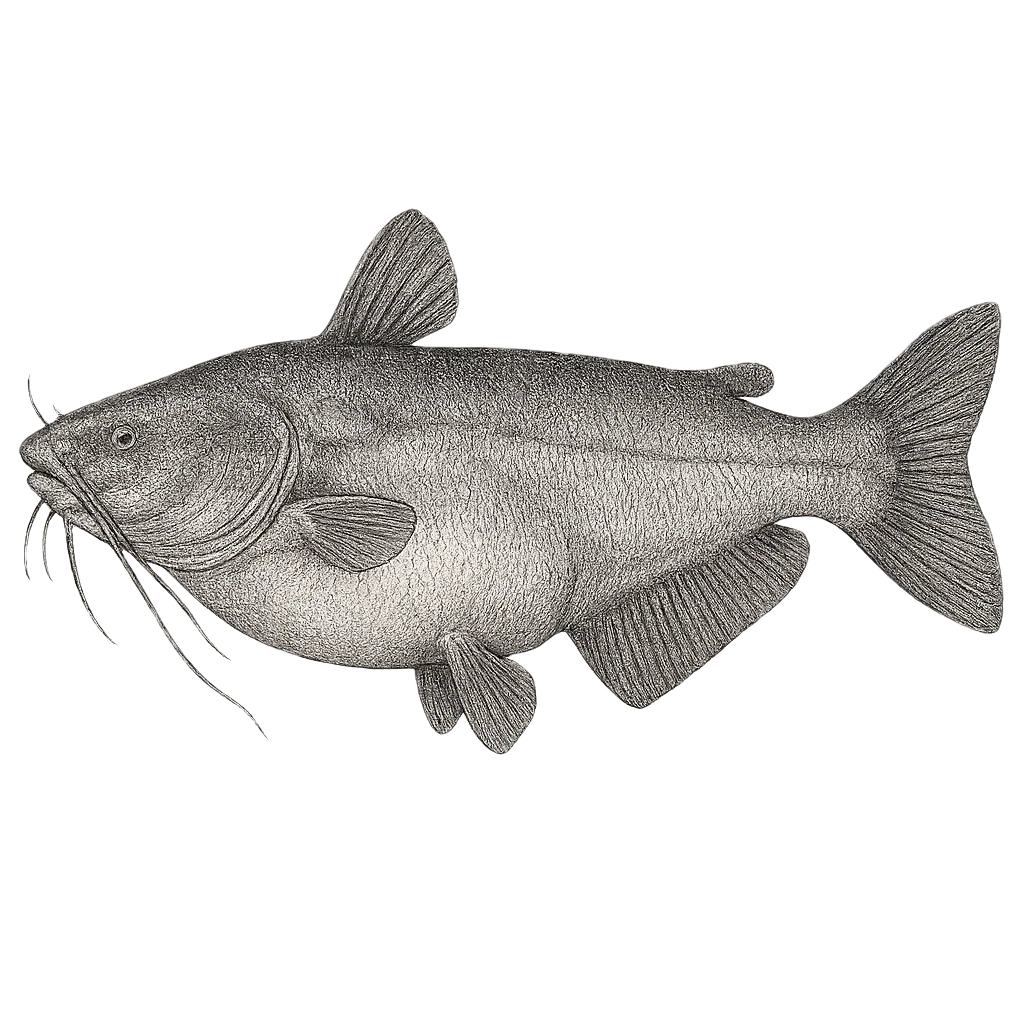 Blue Catfish Pint Glass