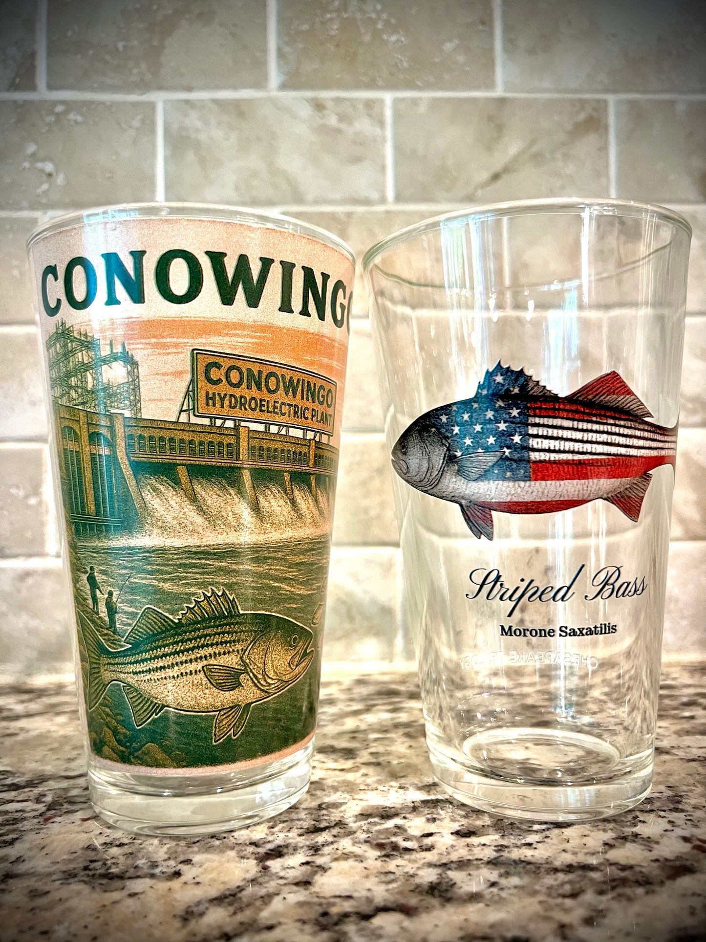 Blue Crab MD Flag Pint Glass