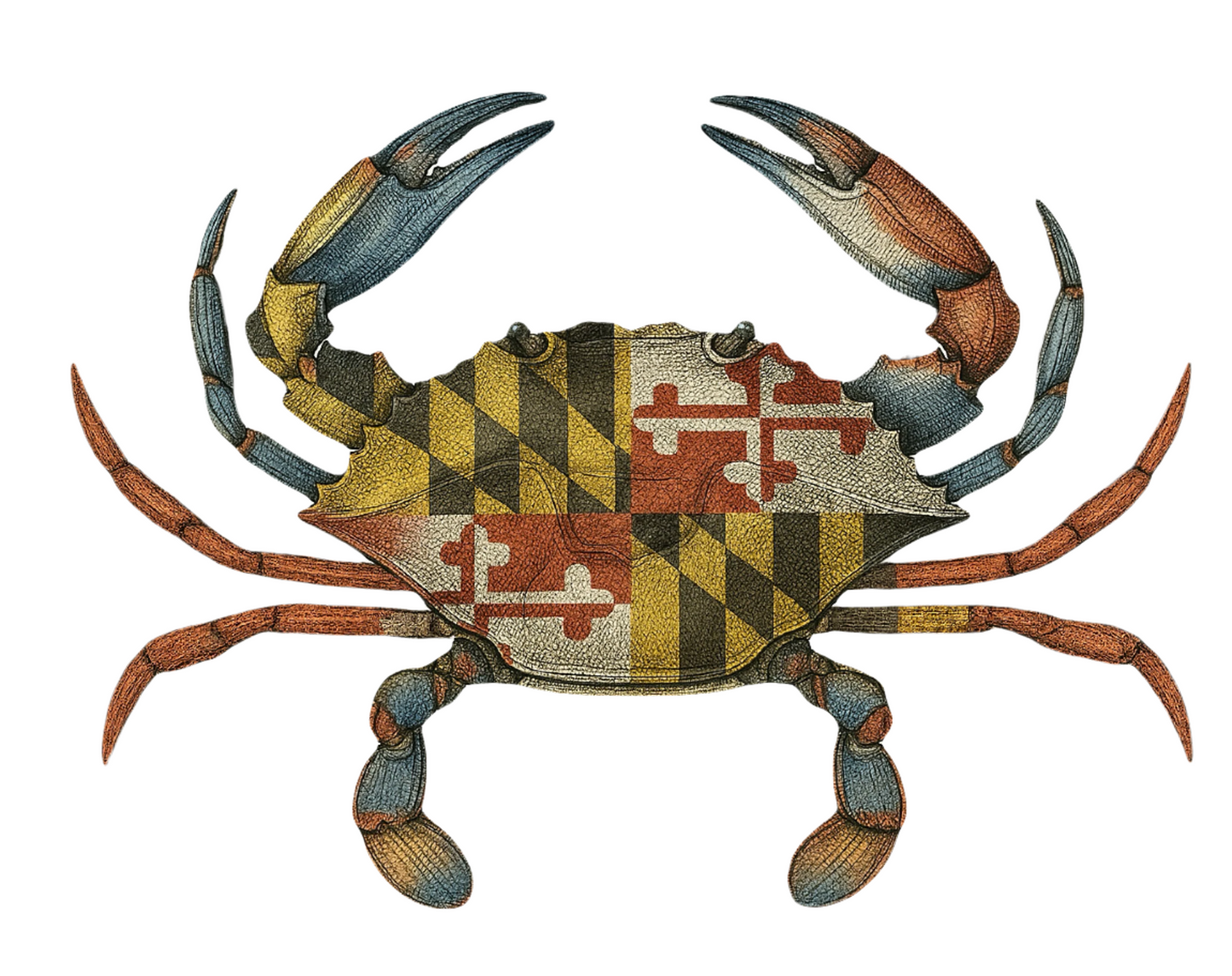 Blue Crab MD Flag Pint Glass