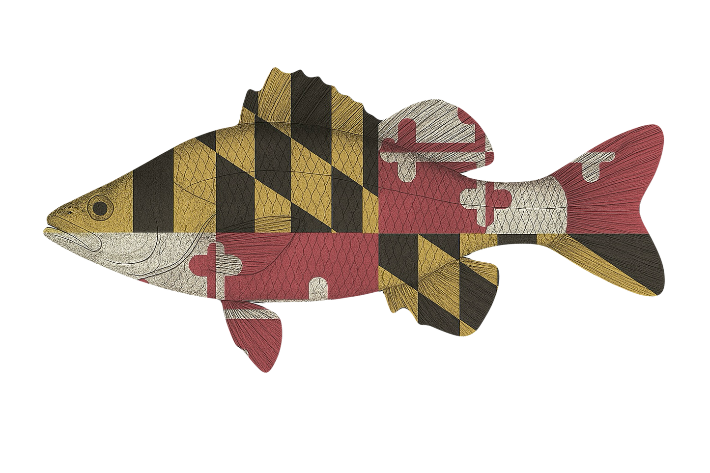 White Perch MD Flag Stainless Tumbler
