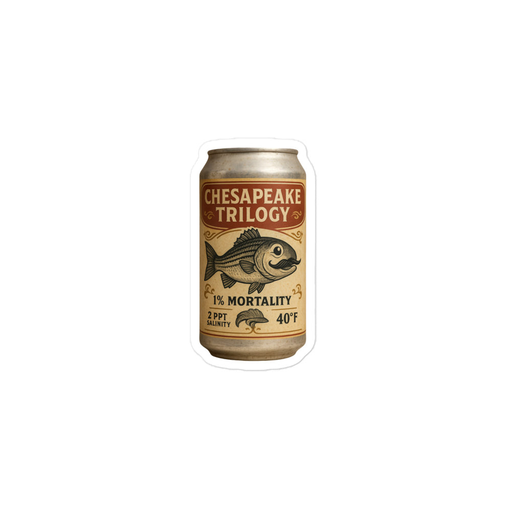 1% Mortality Beer Label Sticker – Chesapeake Trilogy