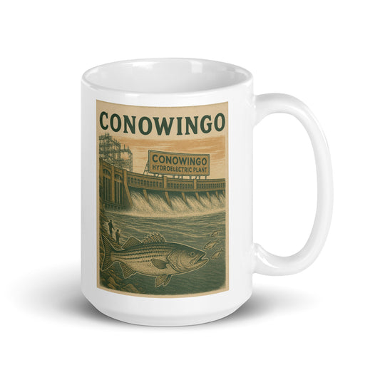 Conowingo Dam Fishing Mug
